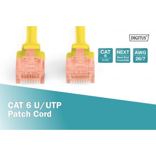 Фото - Кабель патч-корд Digitus CAT 6 UTP 2 м Yellow (DK-1612-020/Y)